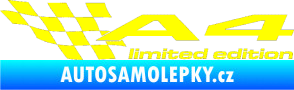 Samolepka A4 limited edition levá žlutá citron