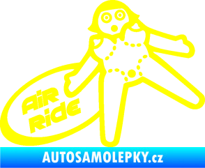 Samolepka Air ride jízda žlutá citron