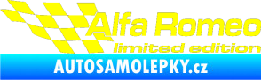 Samolepka Alfa Romeo limited edition levá žlutá citron