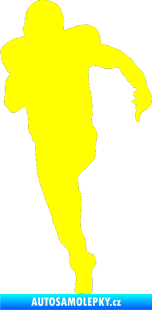 Samolepka Americký fotbal 005 levá žlutá citron