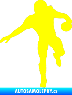 Samolepka Americký fotbal 006 pravá žlutá citron