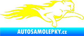 Samolepka Animal flames 018 pravá panter žlutá citron