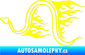 Samolepka Animal flames 040 levá had žlutá citron