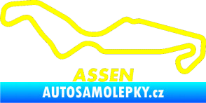 Samolepka Okruh Assen žlutá citron