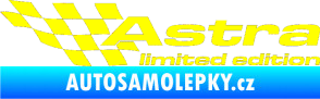 Samolepka Astra limited edition levá žlutá citron