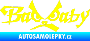 Samolepka Bad Baby žlutá citron