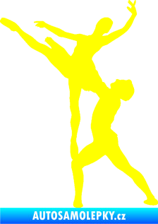 Samolepka Balet 001 levá žlutá citron