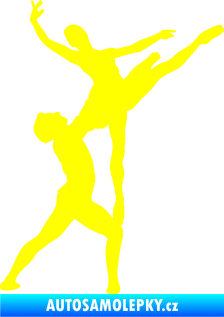 Samolepka Balet 001 pravá žlutá citron
