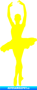 Samolepka Baletka 002 levá žlutá citron