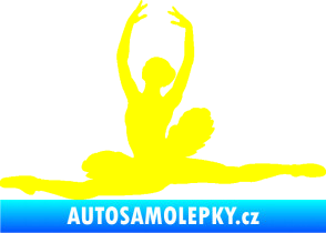 Samolepka Baletka 004 levá žlutá citron