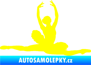 Samolepka Baletka 004 pravá žlutá citron