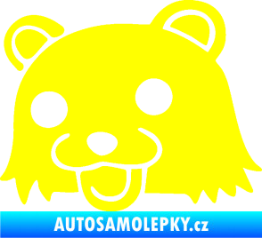 Samolepka Bear levá žlutá citron