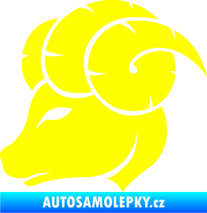 Samolepka Beran zvěrokruh 002 levá žlutá citron