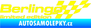 Samolepka Berlingo limited edition pravá žlutá citron