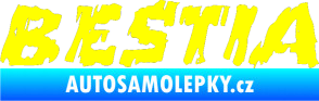 Samolepka Bestia žlutá citron
