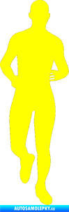 Samolepka Běžec 002 pravá žlutá citron