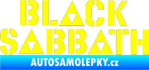 Samolepka Black Sabbath 001 žlutá citron