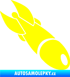 Samolepka Bomba 004 pravá žlutá citron