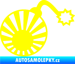 Samolepka Bomba 006 JDM pravá žlutá citron