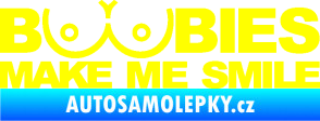 Samolepka Boobies 002  žlutá citron
