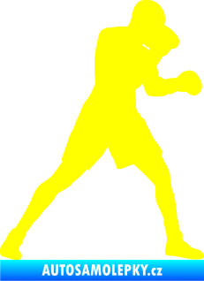 Samolepka Boxer 001 pravá žlutá citron