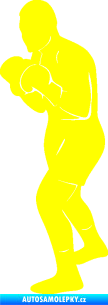 Samolepka Boxer 004 levá žlutá citron