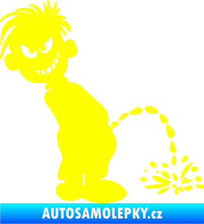 Samolepka Boy čůrá 007 pravá žlutá citron