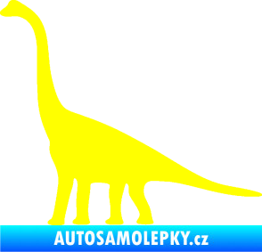 Samolepka Brachiosaurus 001 levá žlutá citron