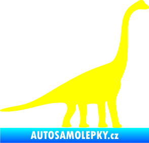 Samolepka Brachiosaurus 001 pravá žlutá citron
