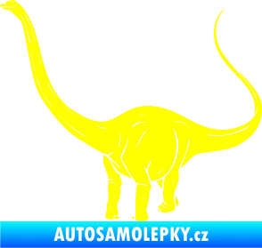 Samolepka Brachiosaurus 002 levá žlutá citron