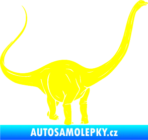 Samolepka Brachiosaurus 002 pravá žlutá citron
