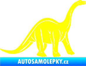 Samolepka Brachiosaurus 003 pravá žlutá citron
