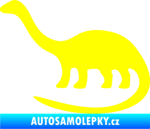 Samolepka Brontosaurus 001 levá žlutá citron