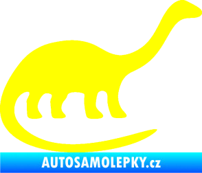 Samolepka Brontosaurus 001 pravá žlutá citron
