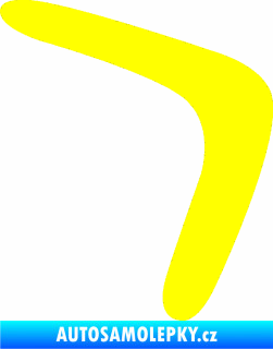Samolepka Bumerang 001 pravá žlutá citron