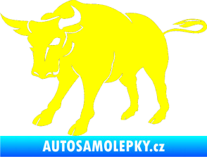 Samolepka Býk 004 levá žlutá citron