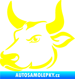 Samolepka Býk 009 levá žlutá citron