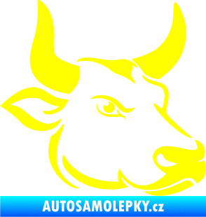 Samolepka Býk 009 pravá žlutá citron