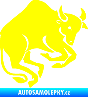 Samolepka Býk zvěrokruh 005 pravá žlutá citron