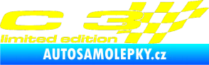 Samolepka C3 limited edition pravá žlutá citron