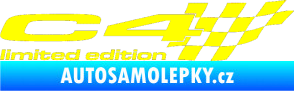 Samolepka C4 limited edition pravá žlutá citron