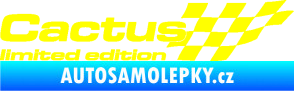 Samolepka Cactus limited edition pravá žlutá citron