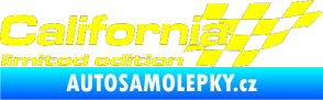 Samolepka California limited edition pravá žlutá citron