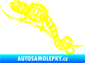 Samolepka Chameleon 003 levá žlutá citron