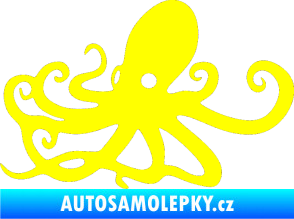 Samolepka Chobotnice 001 levá žlutá citron