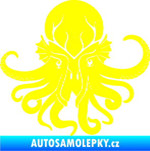 Samolepka Chobotnice 002 pravá žlutá citron