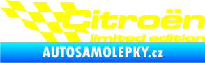Samolepka Citroen limited edition levá žlutá citron