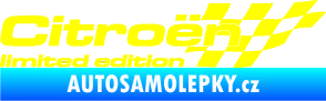 Samolepka Citroen limited edition pravá žlutá citron
