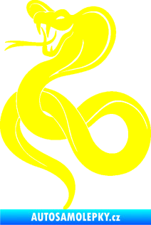 Samolepka Cobra 009 levá žlutá citron