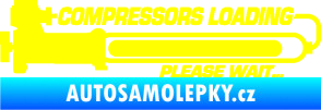 Samolepka Compressors loading pravá žlutá citron